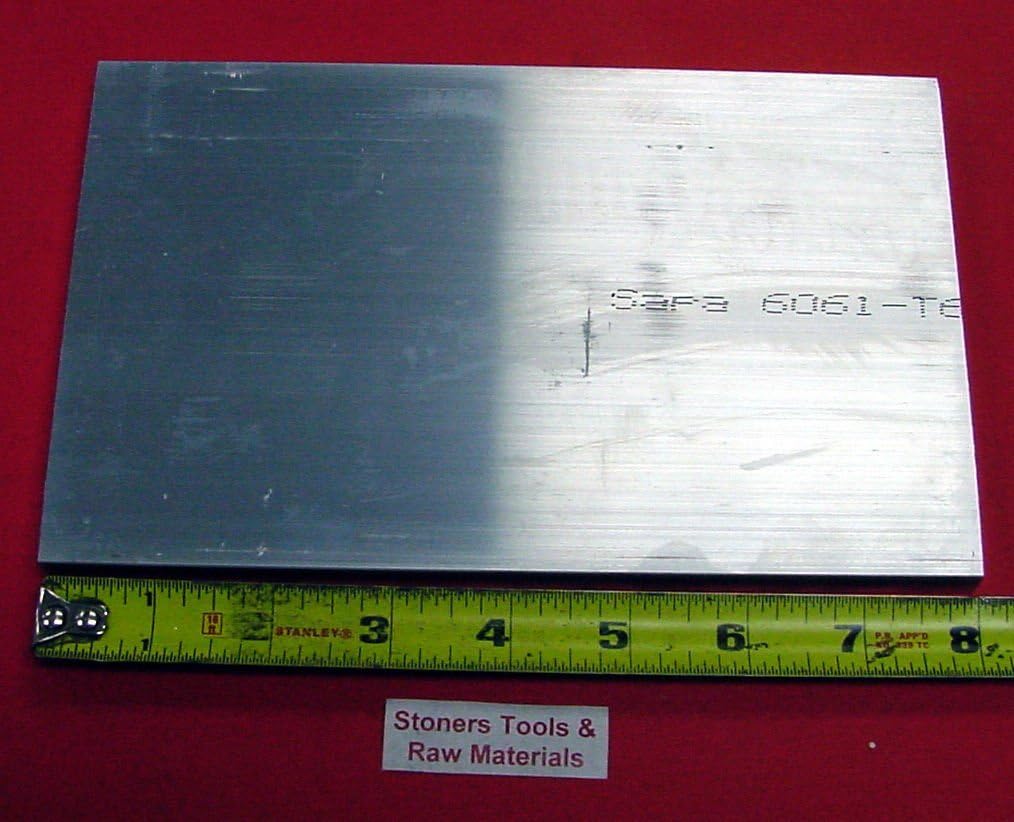 3/8" X 6" Aluminum 6061 Solid Flat BAR 8" Long +.07"/-0 Extruded Mill Bar Stock T6511 New L8