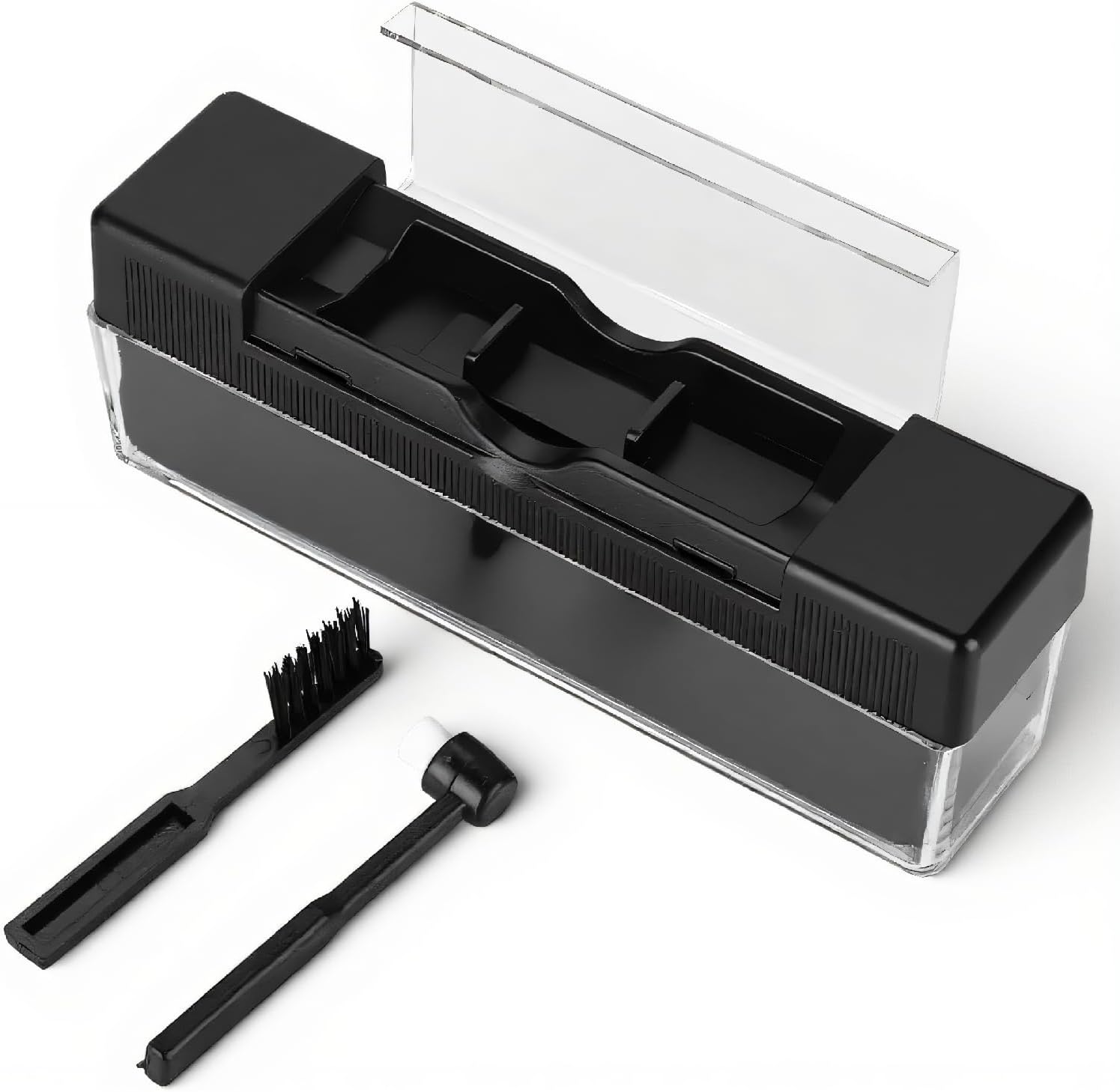 ASHATA Record Brush, Professional Cleaning Tool with Anti-Static Function, Portable Dust Remover for Record Players