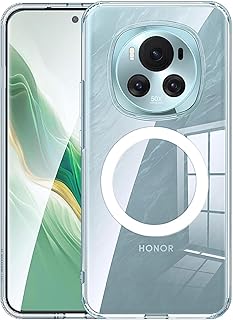 جراب حماية مغناطيسي لموبايل هونر ماجيك 6 برو بظهر-البولي كربونات + يوريثين المقاوم للحرارة شفاف ناعم مضاد للخدش-جي كيو (لون