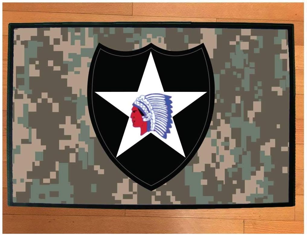 VictoryStore Home Accessories: 2nd Infantry Door Mat 24 inches x 36 inches