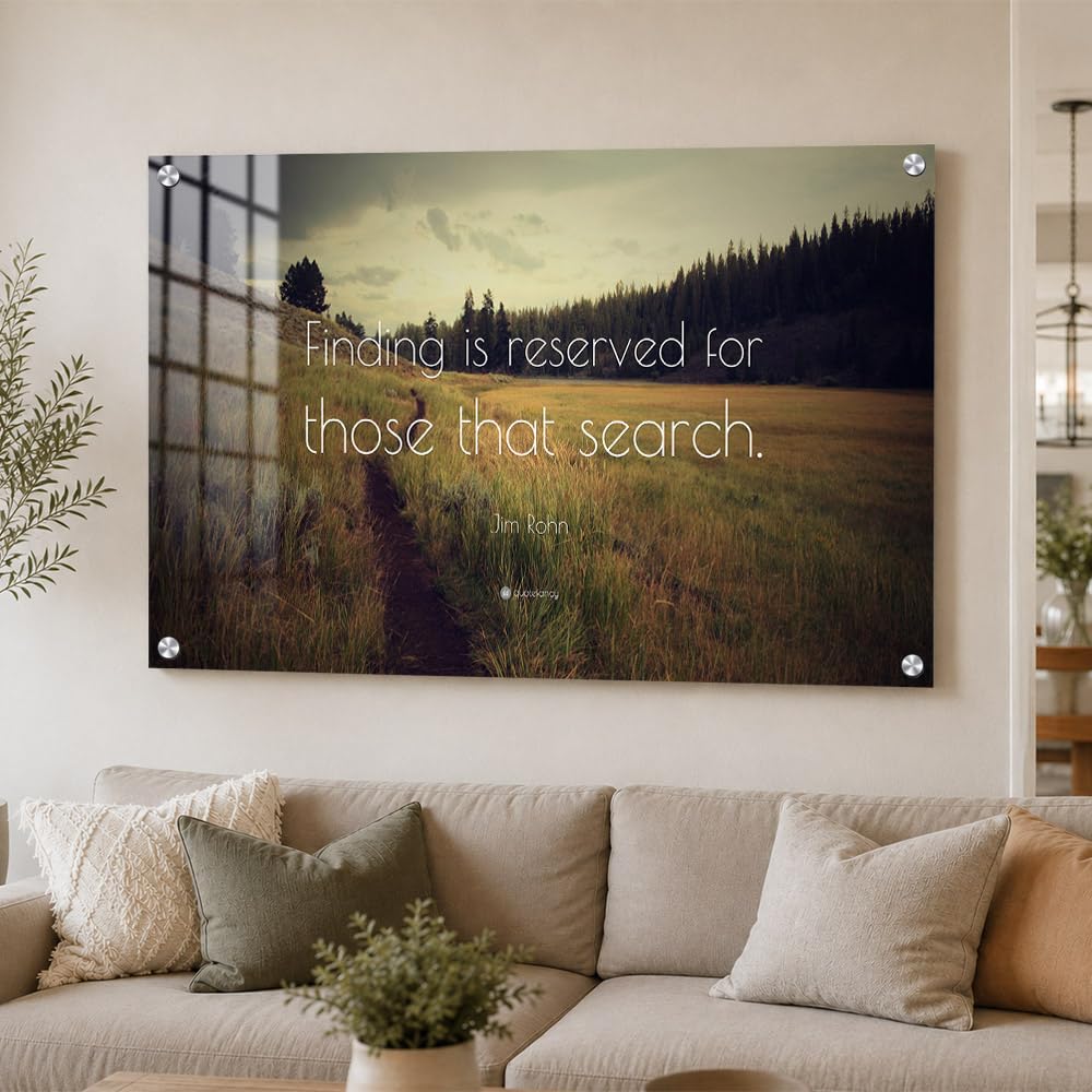 DesignSkinz Wall Art | Acrylic Glass Printed Art | Modern Decor for Living Room, Bedroom, Office, Study, Shelf (60x45inch) - Search To Find