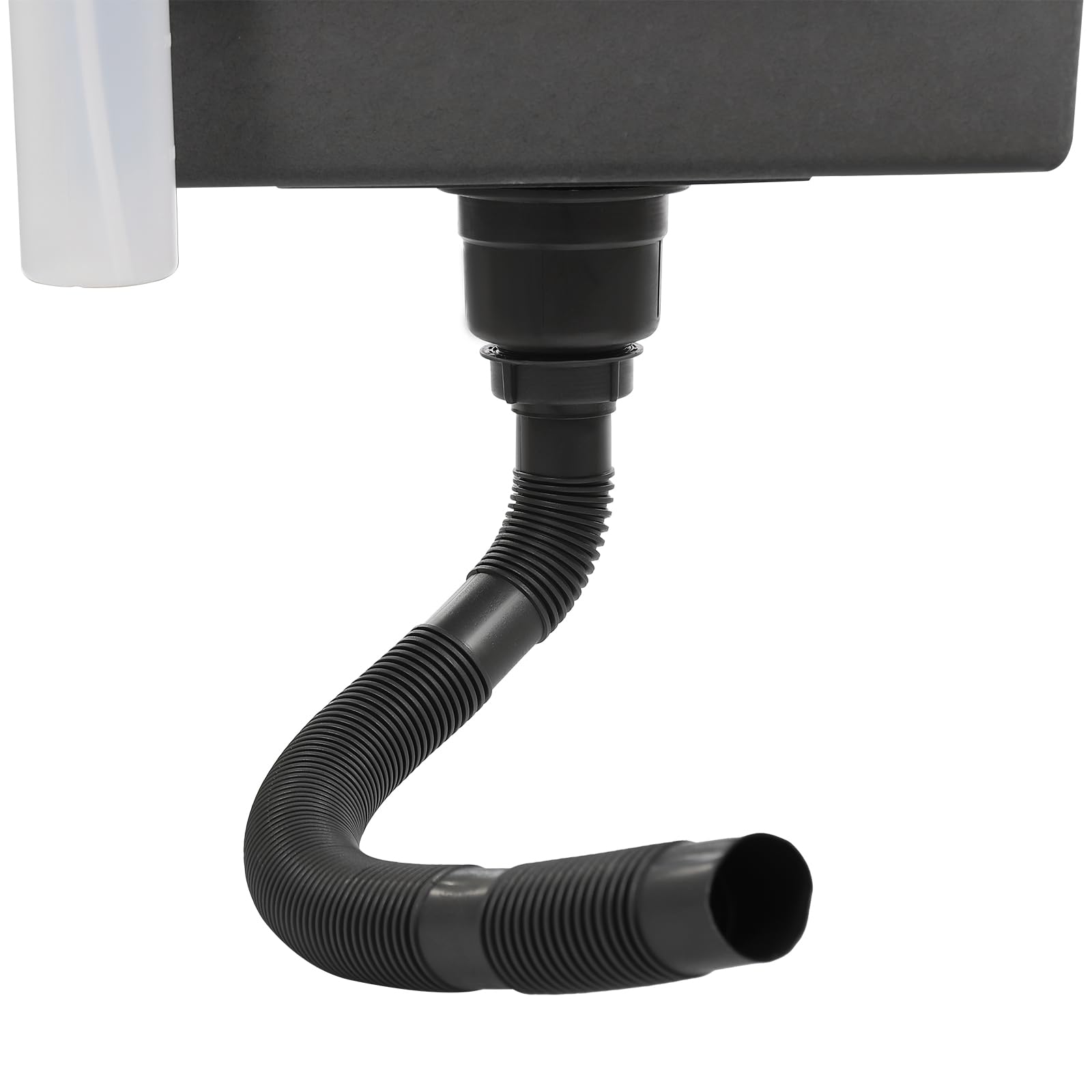 Fregadero de acero inoxidable, 40 x 45 cm, con escurridor y dispensador de jabón, fregadero de cocina de acero inoxidable para montaje empotrado, montaje en mesa