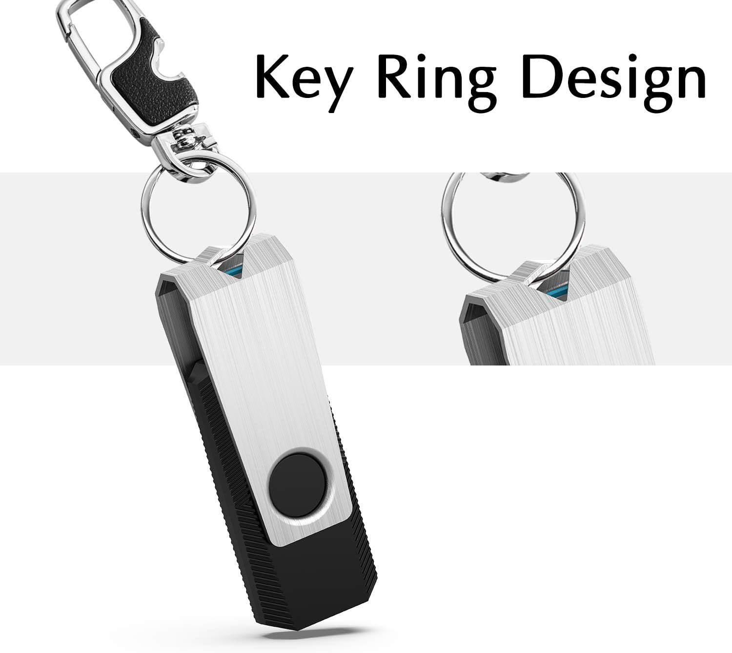 K&ZZ 10 Pack Bulk 8GB USB Flash Drives USB 2.0 Swivel Memory Stick Pen Drive Thumb Sticks Jump Drive U Disk (8GB, 10PCS, Black)