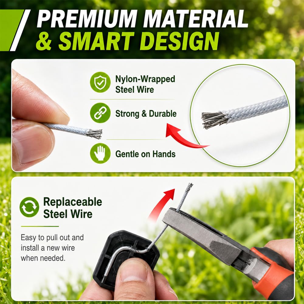 20 Testina di Ricambio per Decespugliatore per VOERJIA 09 2026,150 mm Accessori per Attrezzi da Giardino per Rifinitura Giardini, Prati eColture
