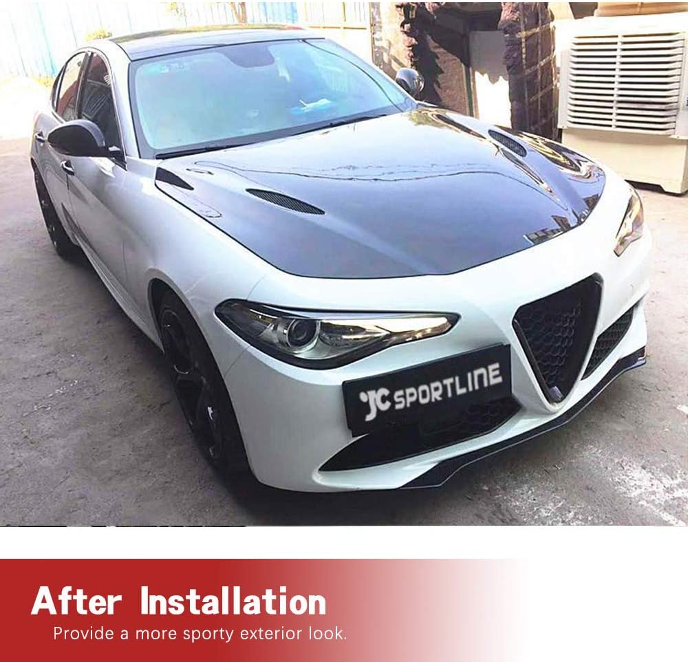Real Carbon Fiber Hood fits for Alfa Romeo Giulia 2015-2020 Front Engine Bonnet Hood Cover Cap Body Kit