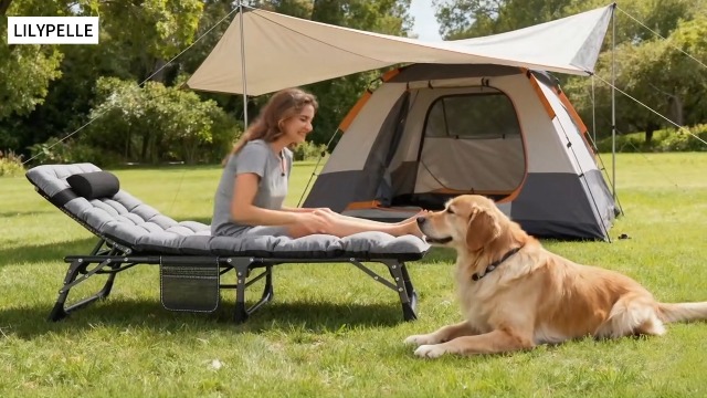 Amazon.com: Portable Folding Camping Cot, Adjustable 4-Position