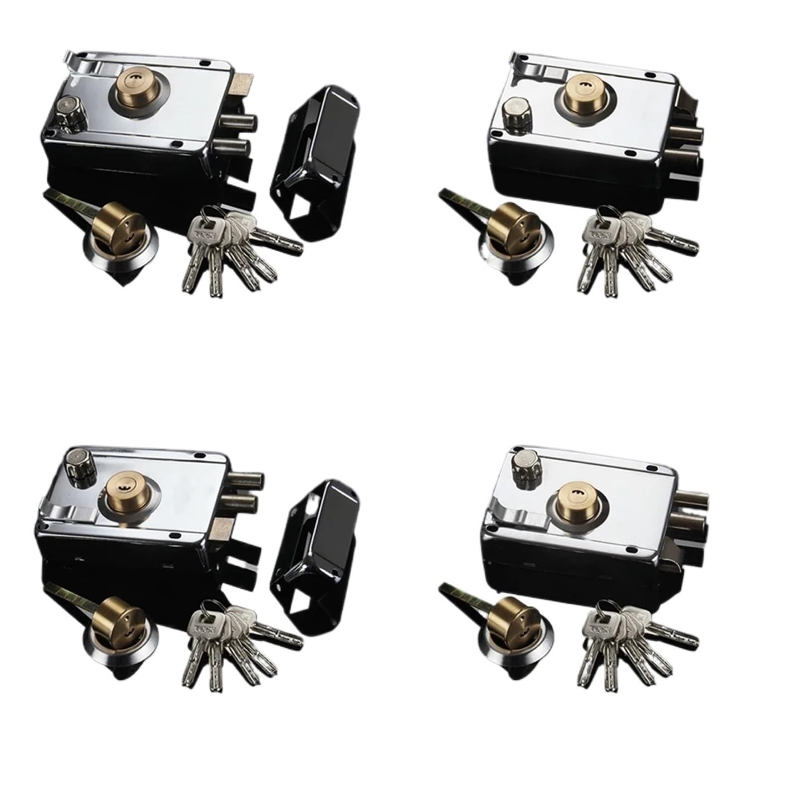 Serrure de porte de sécurité universelle acier inoxydable accessoire extérieur gauche