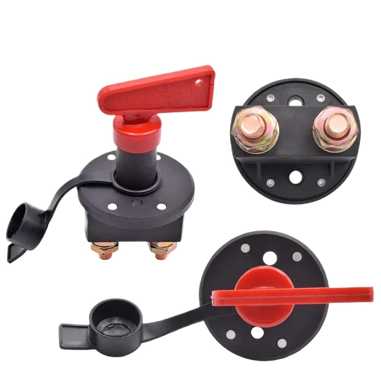 12V 24V Car Battery Isolator Disconnect Cut Off Kill Switch Circuit Breaker Main Power Rotary Key Switch 400A(2 Keys)