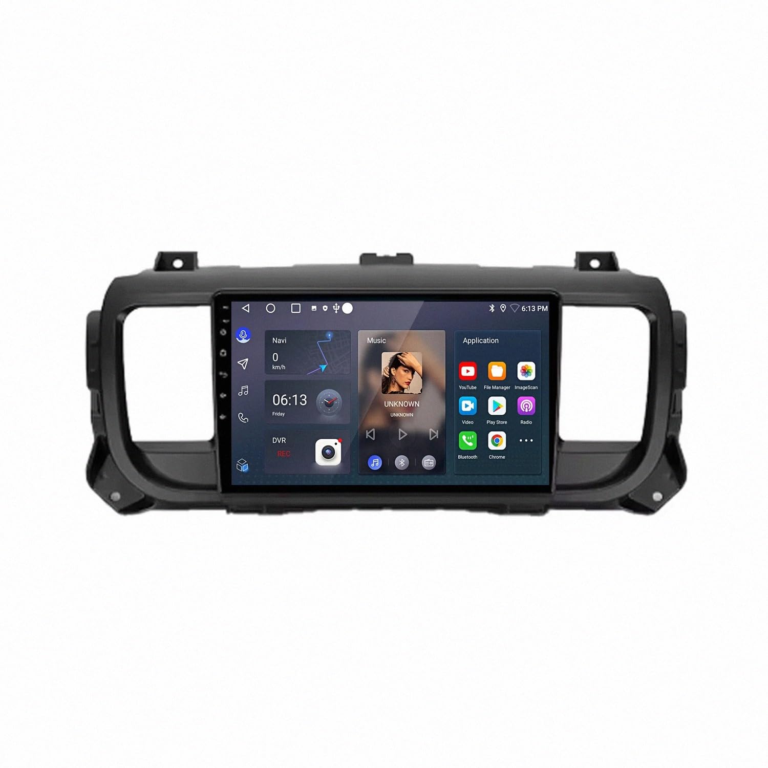 Radio coche 2 DIN pantalla para Fiat Panda 2003-2012 con Android Auto y Bluetooth 8