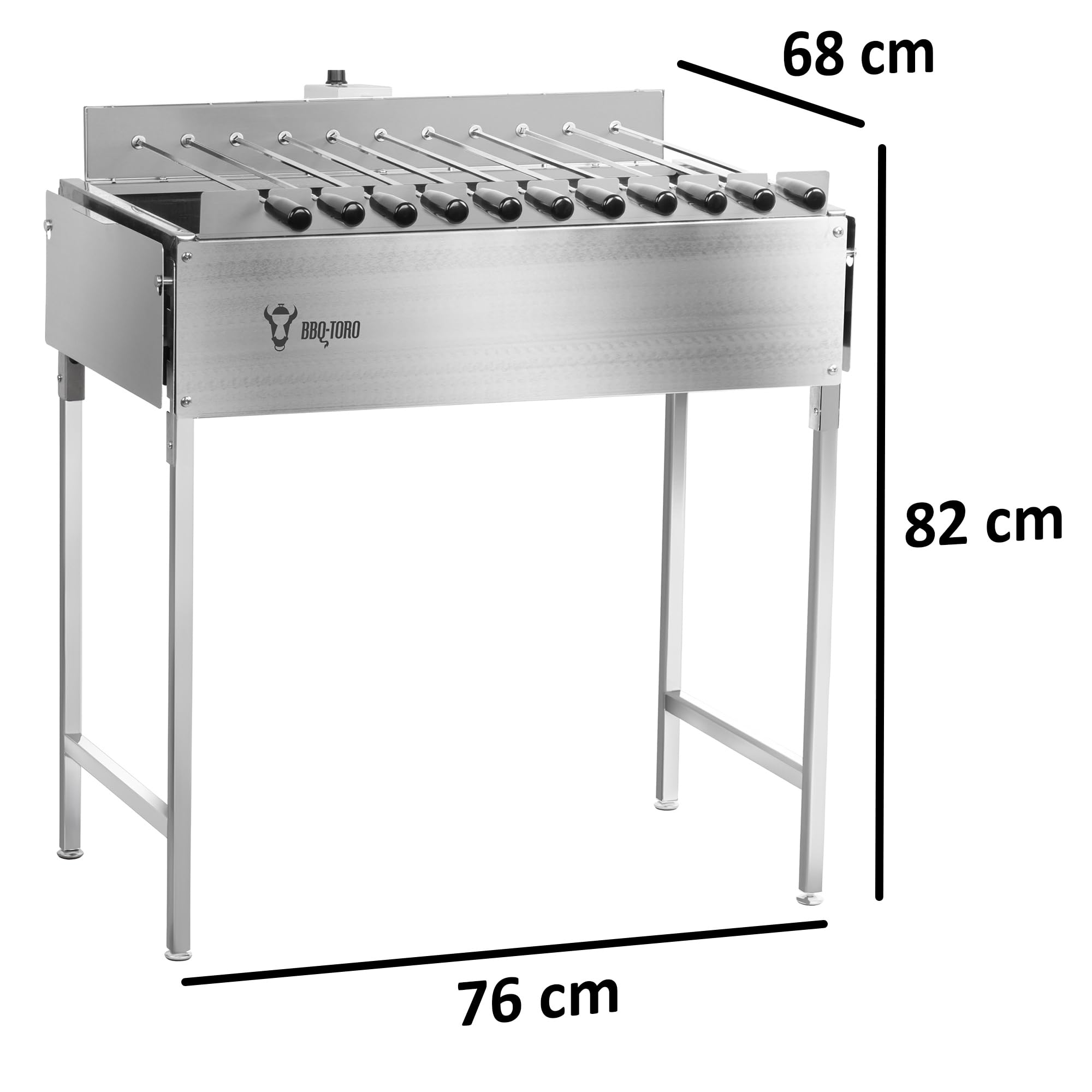 Sollevatore Griglia BBQ In Acciaio Inox - 20 Cm, Per Griglie Calde E Sporche - Foto 2