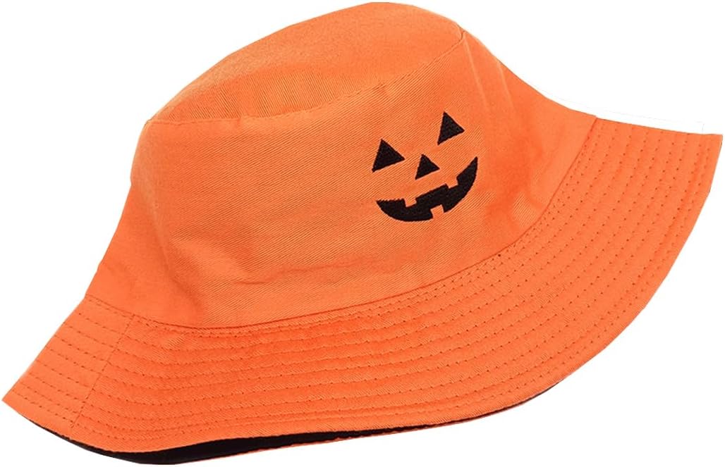 Halloween Hat Pumpkin Cosplay Casual Cap Sun Hat Bucket Hat Basin Hat Cotton Hat for Men and Women - Image 3