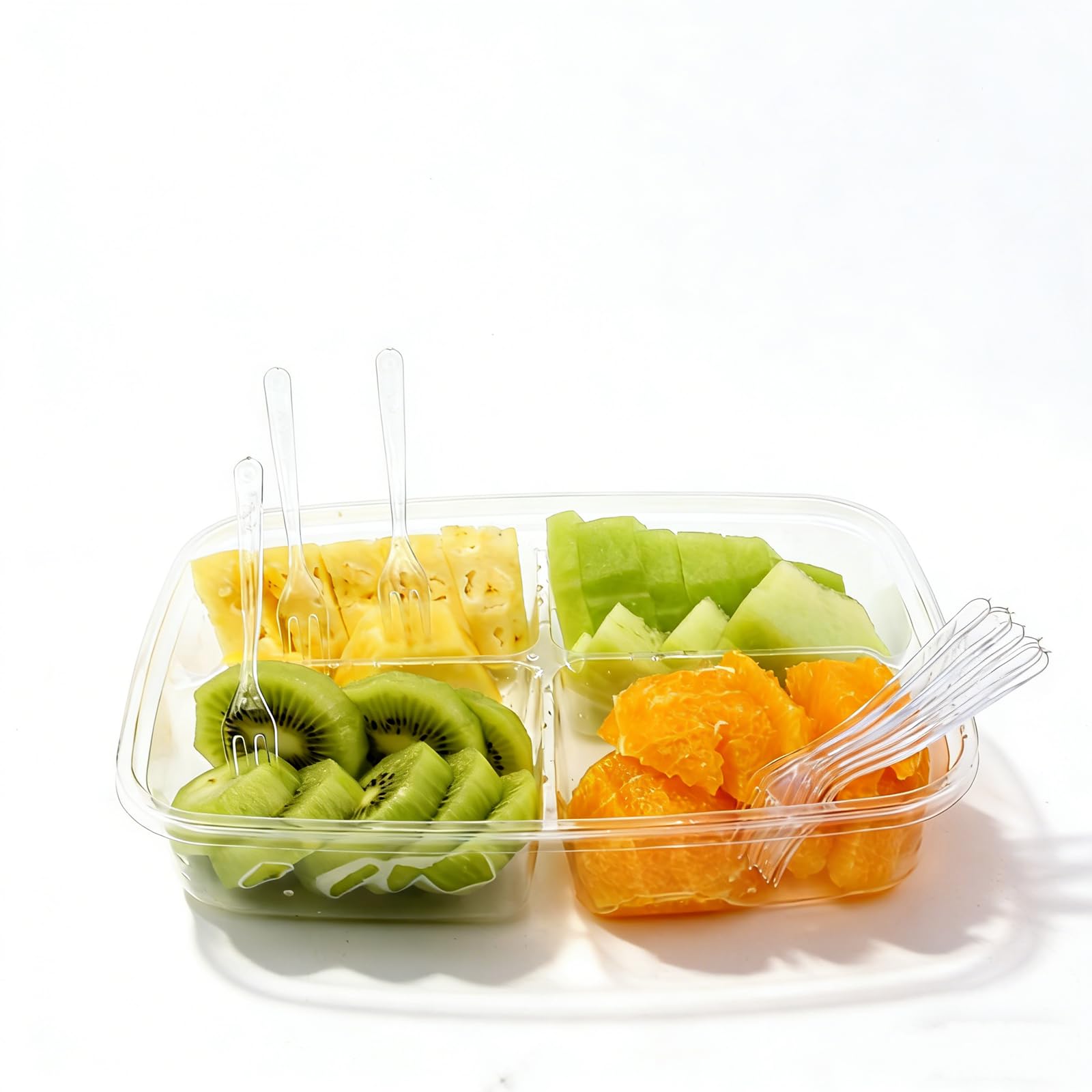 800 Pieces Tasting Mini Forks, 3.7 Inch Clear Plastic Forks for Appetizers, Fruit, Dessert, Cake, Catering, Reusable Tiny Utensils, Dishwasher-Safe — Amazon image 7
