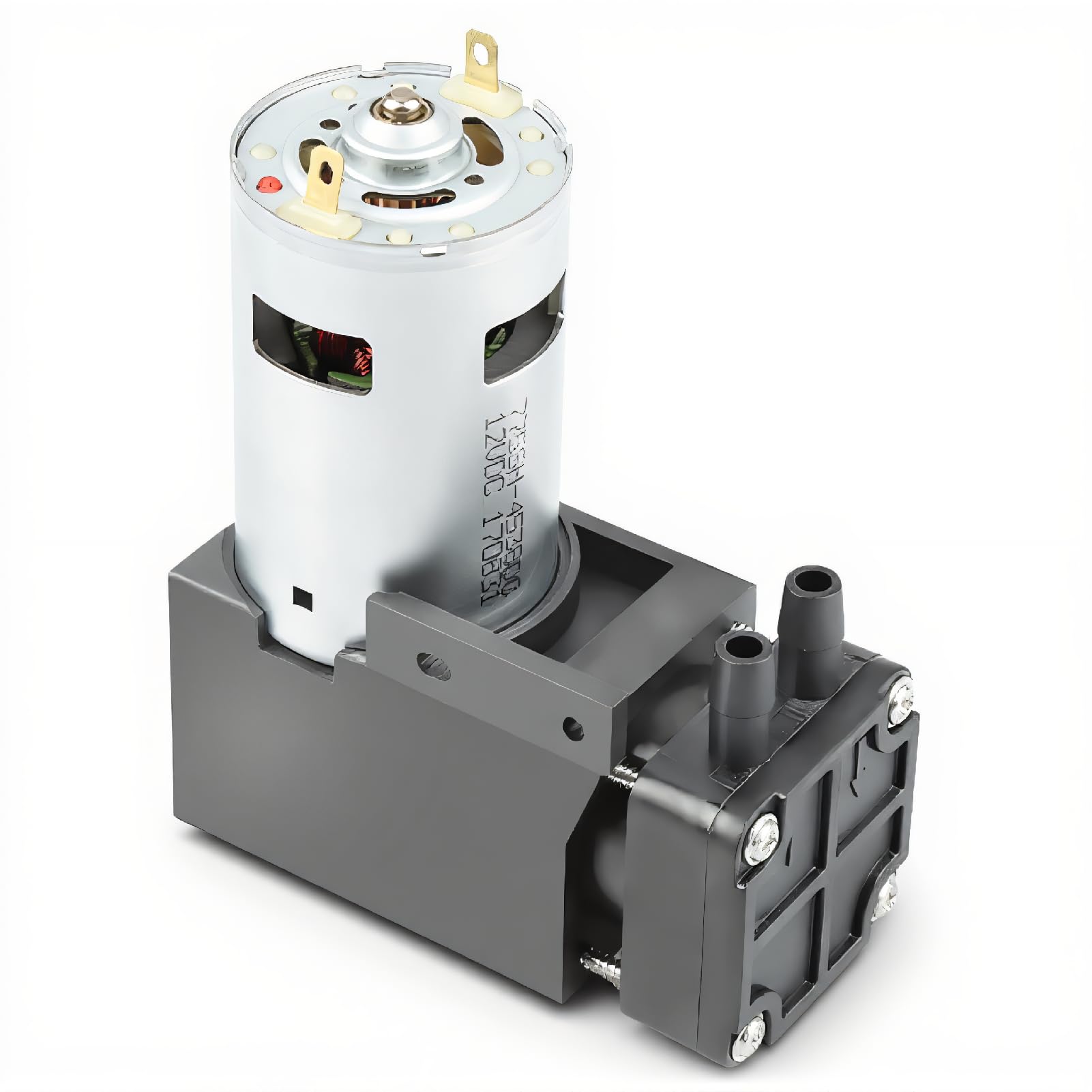ASHATA Vakuumpumpe, 1 STK. DC12V 42 W, kleine ölfreie Vakuumpumpe, 85 kPa Durchfluss, 40 l/min, mit Wirkungsgrad, geringem Geräuschpegel, geringen Vibrationen und Langer Lebensdauer