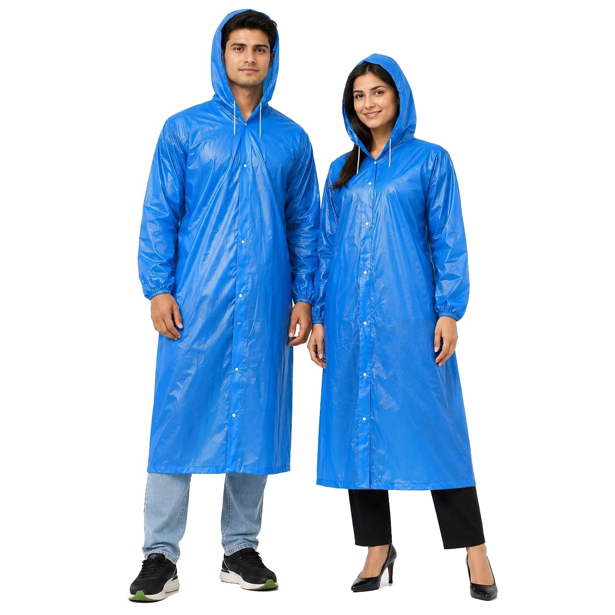 zoqq Unisex EVA Waterproof Rain Suit for Men & Women with Hood, Jacket & Pant Set, Lightweight Reusable Full Body Raincoat for Monsoon Protection Pack of 1-picture-14