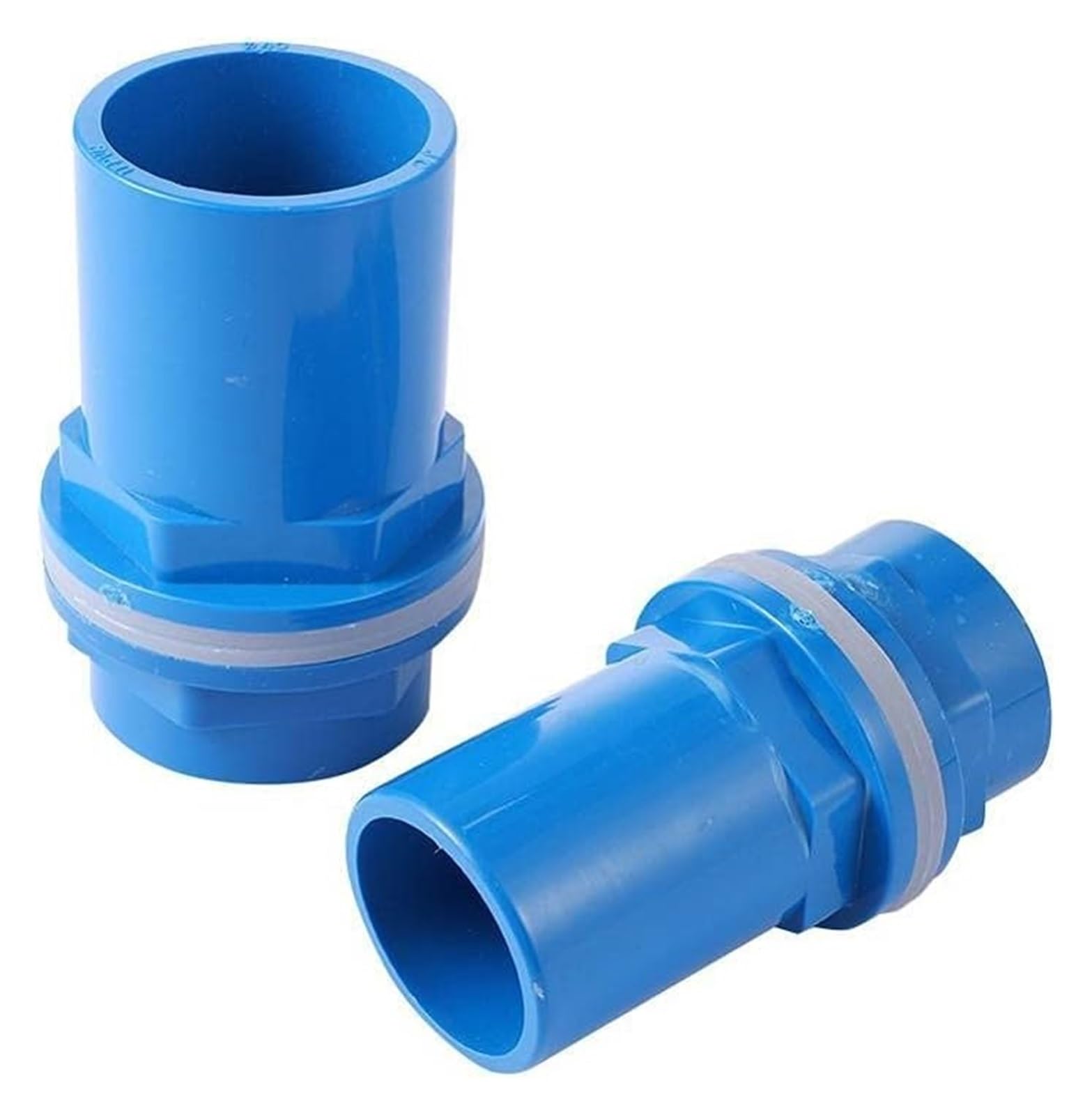 Connettore in PVC, Adattatore connettore tubo 20/25/32/40 / 50Mm Connettore di testa for tubo impermeabile in PVC blu Connettore for tubo di irrigazione da giardino Giunto for acquario Acquario Giunti