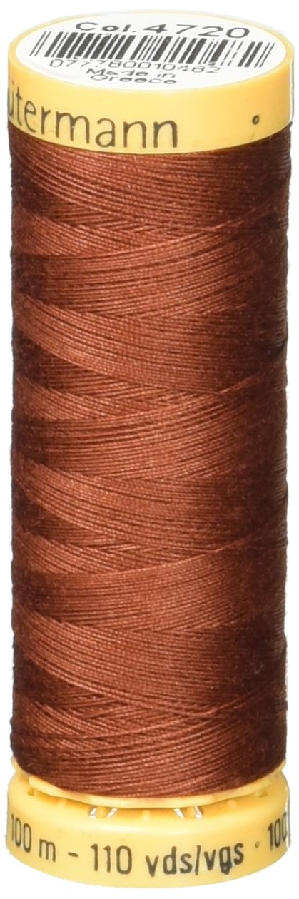 Fil de coton naturel Gütermann cuivre 100m pour des finitions haute couture durables