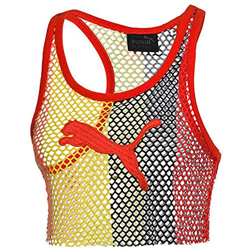x Rihanna Fenty Mesh Cropped Sleeveless Tank Top Vest Womens 577447 03