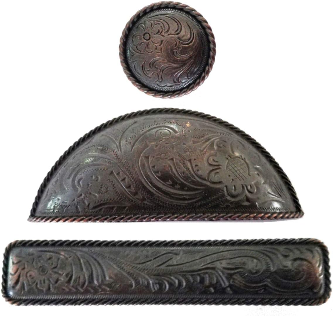 GENUINE TEXAS BRAND Set of 24 Americana Drawer Knobs in Oil Rubbed Brass