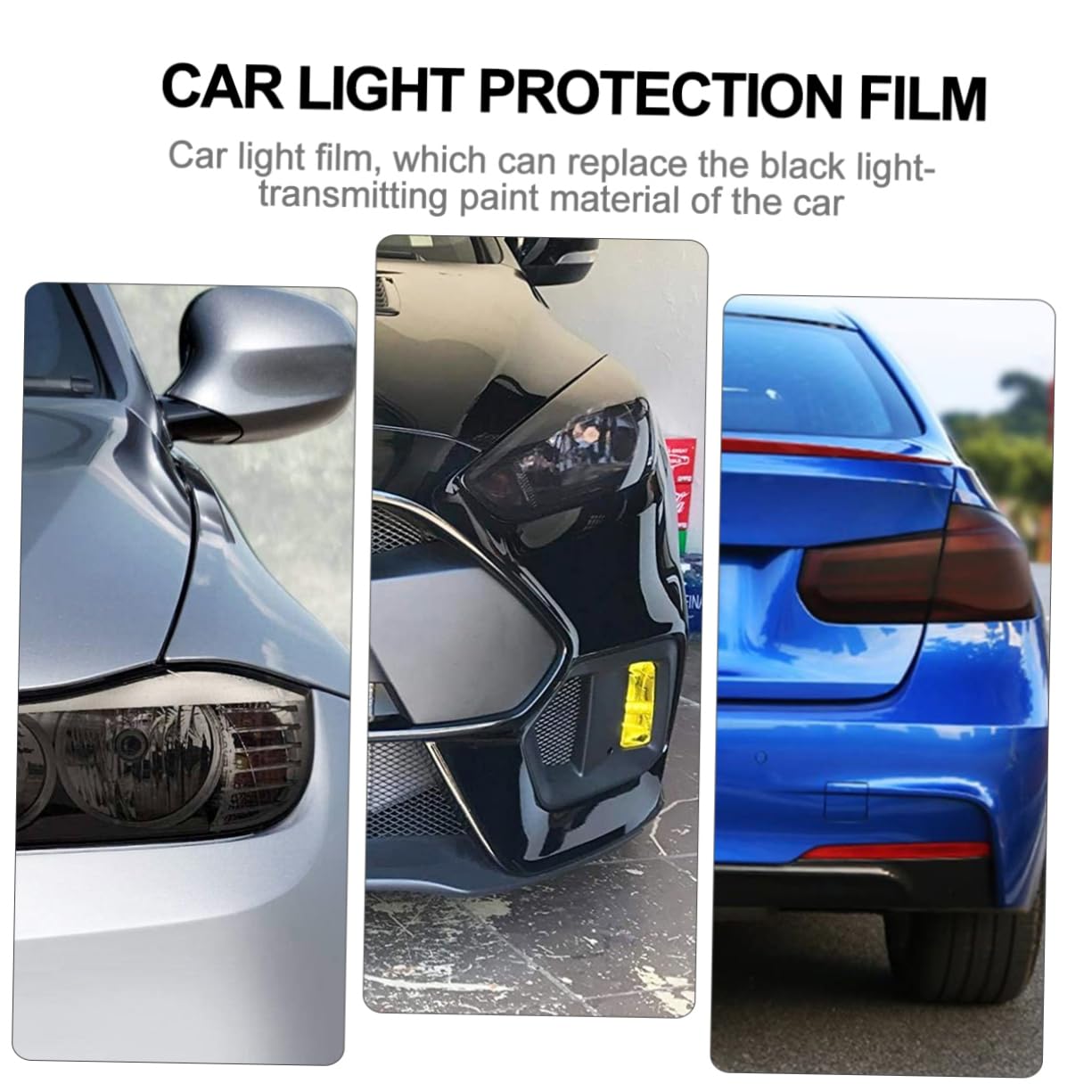 Car Light Tint Film Samoprzylepna Membrana Do Świateł Samochodowych Folia Dekoracyjna Do Reflektorów i Tylnych Świateł Ochronna Folia