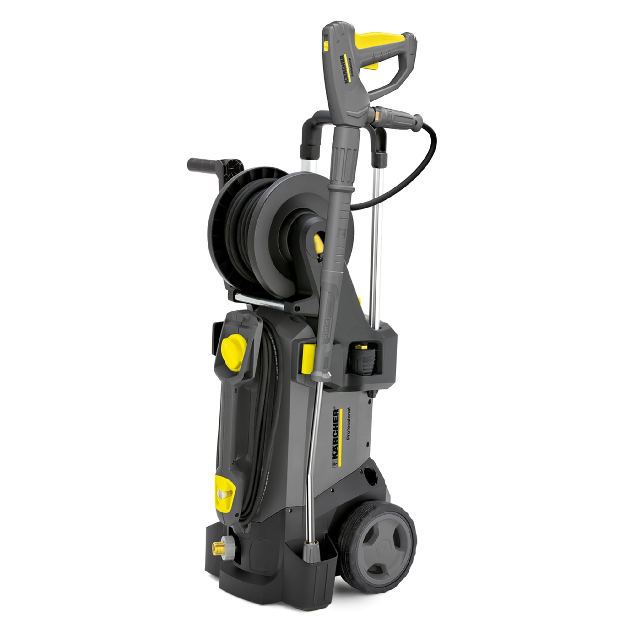 Kärcher Professional Kaltwasser-Hochdruckreiniger HD 6/13 CX Plus, Druck: max. 190 bar, Fördermenge: 590 l/h, Gewicht: 28,3 kg, Schlauch: 10 m, HD-Pistole, Strahlrohr, Dreckfräser, Schlauchtrommel