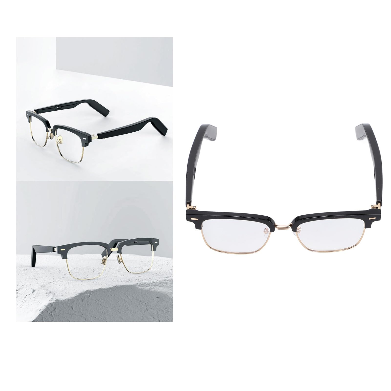 Wakects H2Q Gafas de Sol con Audio Inalámbrico, IP64 Resistente Al Agua