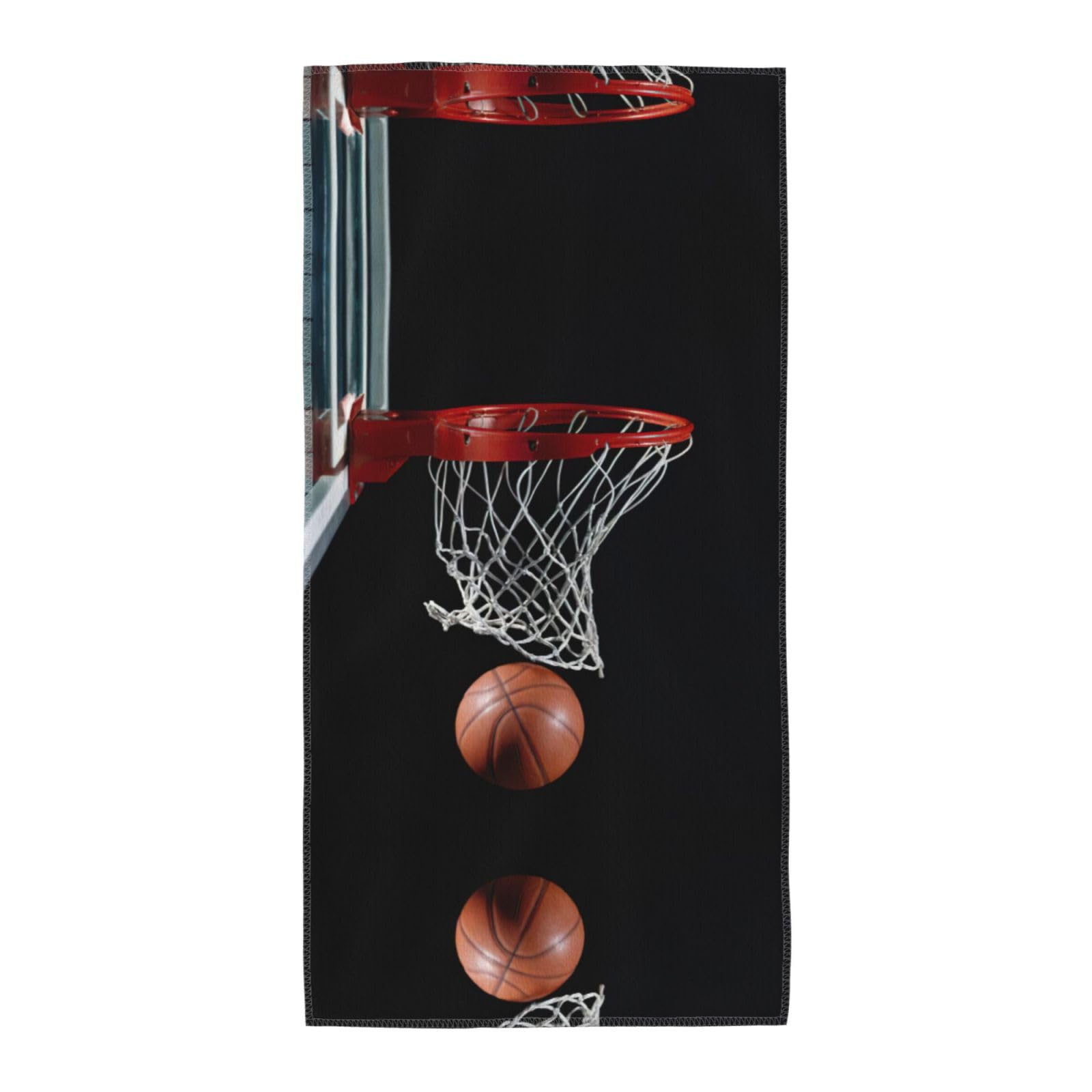 TTIGLHOH Basketball Stylish Printed Long Towel Quick Drying For Gym Camping Daily Use