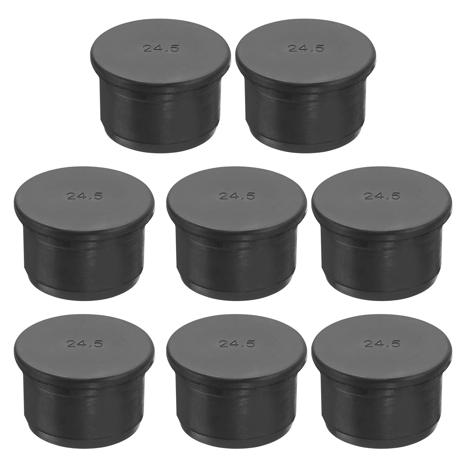 MECCANIXITY Rubber Solid Plug Soft Flexible Stopper for 11-12mm Hole Black 8Pcs