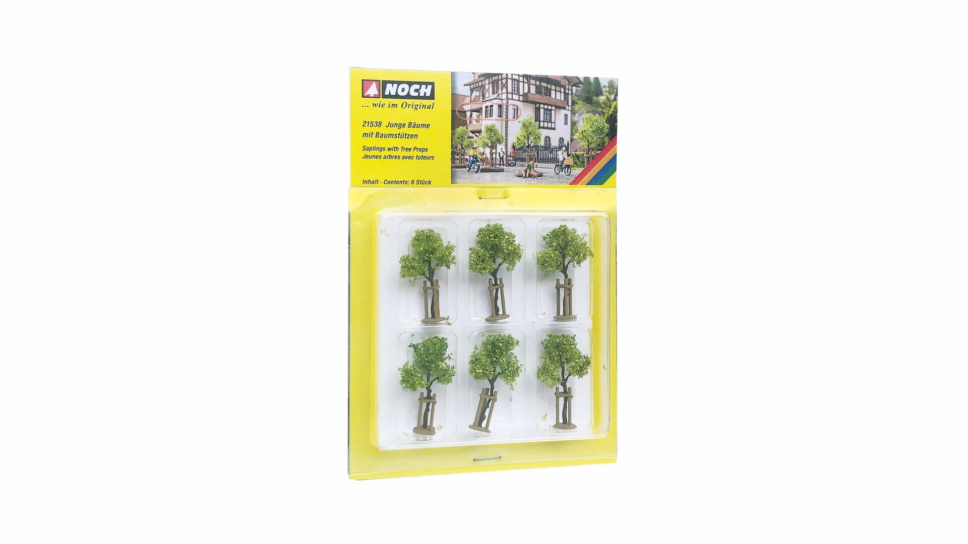 Noch 21538 Boy Trees with Tree Supports, Multi-Colour