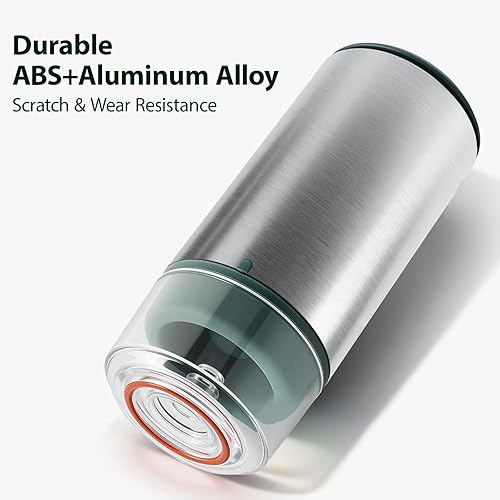 Miniatura 3 de Máquina de Sellado al Vacío Manual para Almacenamiento de Alimentos, Ahorro de Alimentos Compacto Eficiente de 50Kpa con 30 Bolsas de Vacío