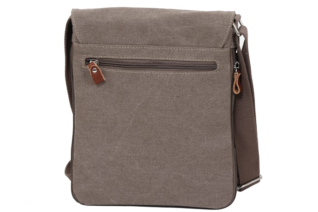 Pochette Katana Portée Travers en Toile Garni Cuir De Vachette 6568