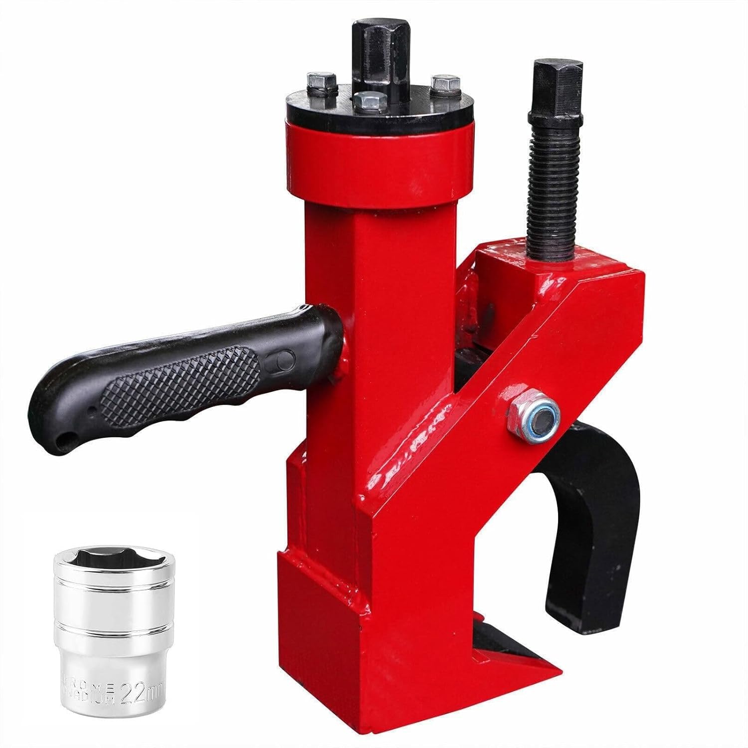Universal Hydraulic Bead Breaker, Heavy Duty Pneumatic Tire Repair Tool with Rubber Grip Handle - Portable Bead Buster for Trucks, Cars, SUVs, and All-Terrain Vehicles