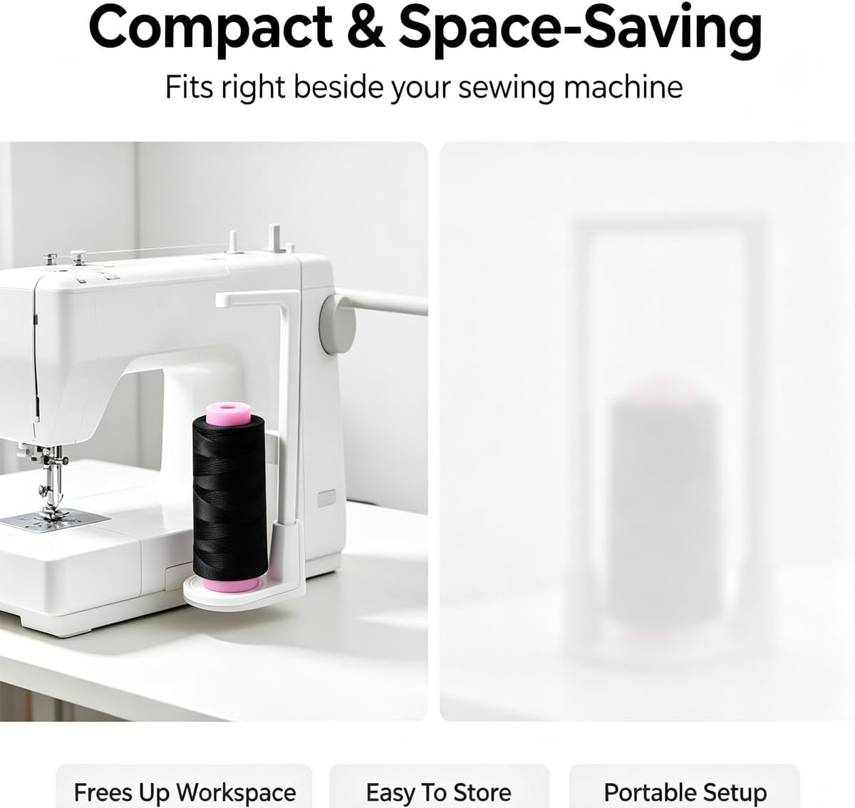 Large Capacity Thread Spool Stand for Top of Sewing Machine