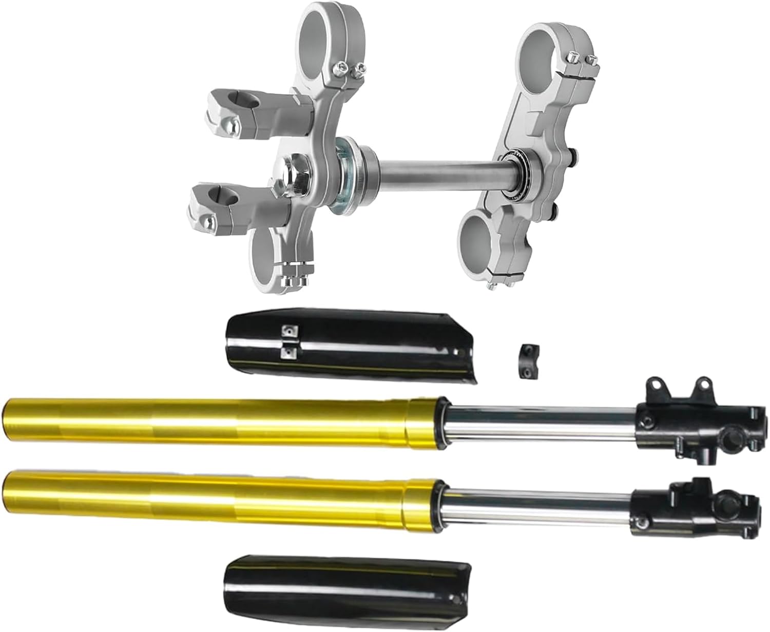 Upside Down 735mm 28.9" Front Fork Suspension & 45/48mm Triple Tree Steering Stem Kit for Pit Dirt Bike Monkey Trail Off-Road Motorcycle 70cc 90cc 110cc 125cc 140cc 150cc 160cc 200cc Apollo TaoTao SSR