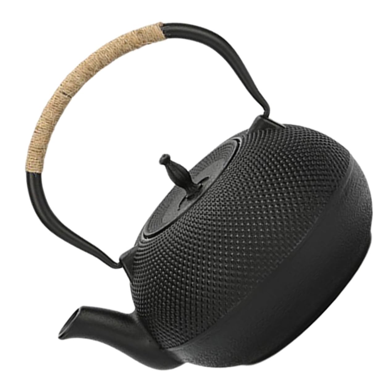 PRETYZOOM Tetera de Hierro Fundido sin Revestimiento Hecha Mano Antigua con Infusor para Preparar Té para Uso Casa Oficina