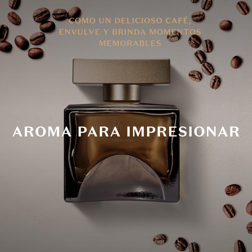 O Boticário Coffee Man Eau de Toilette, 100 ml, Duft Bernstein, Leder, Kaffee, Tabak und Kardamom