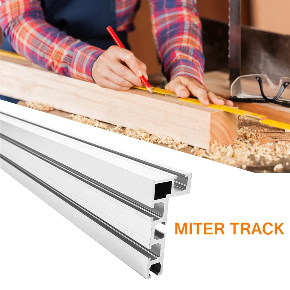 Riel en T de Aluminio, 800mm 75 Tipo T-Ranura T-Track de aleación de aluminio Mitre T-Slot para Jigs Fixtures Trineos Router Mesas Carpintería Backer Sierra para Valla 75 mm Altura