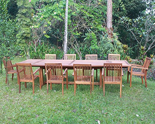 Tisch Big Brighton 240 cm Teakholz Gartentisch Ausziehtisch – Bild 6