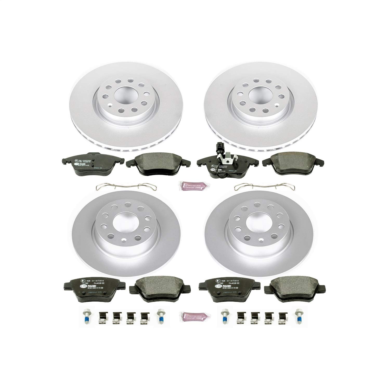 Kit de frenos Power Stop ESK5803 Euro Stop para Volkswagen Passat (modelos 2012-2015)
