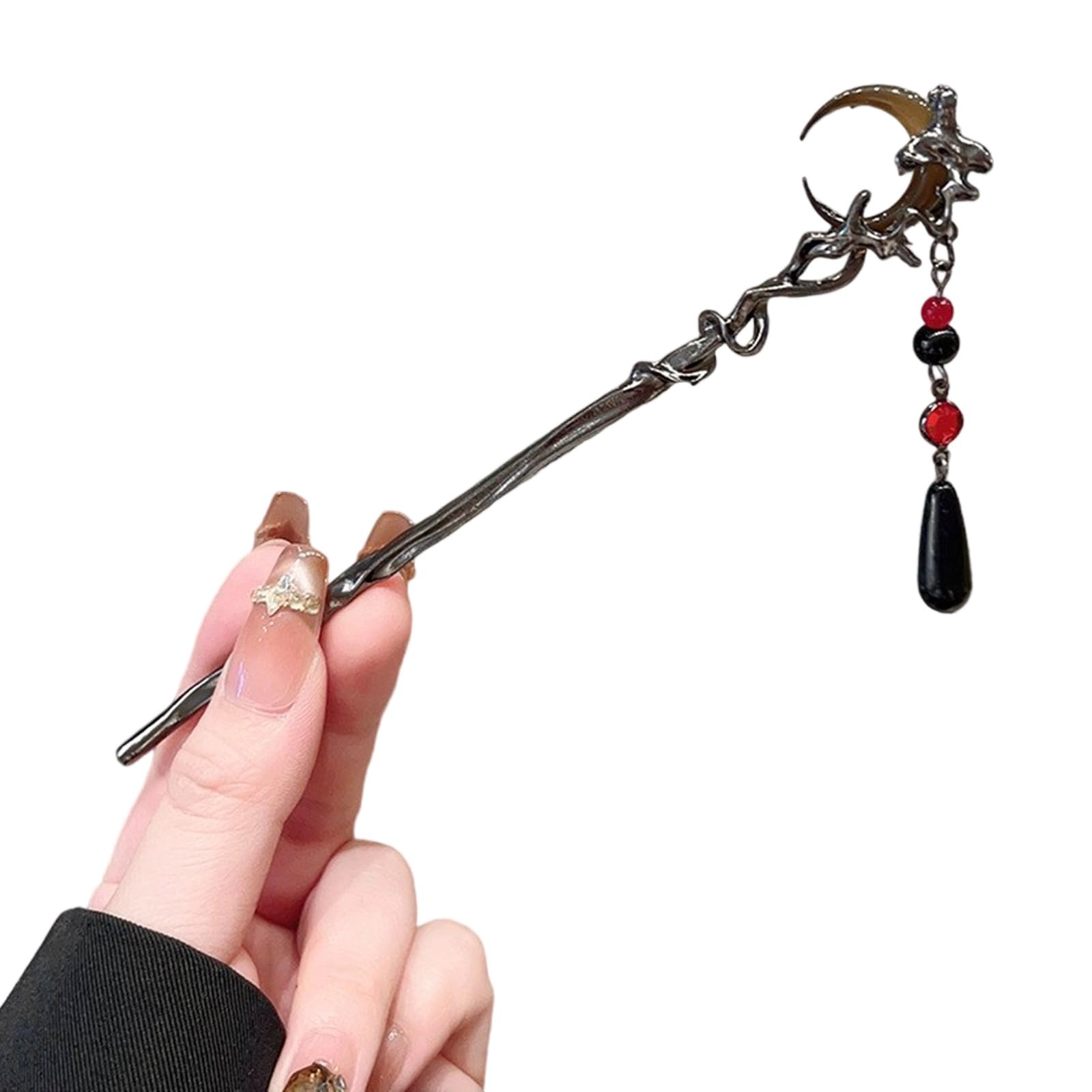 YUXITA Retros s Chinese Styles Metals Hairpin With Tassels Elegant Retros Hair Clip For Women Chopstick Shape Hair Accessory