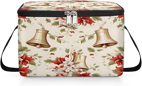 Miniatura 8 de Christmas Fun Decor Insulated Lunch Bag Women Reusable Lunch Tote Square Meal Bag for Adults Men Cooler Lunch Box for Work Travel Picnic Food