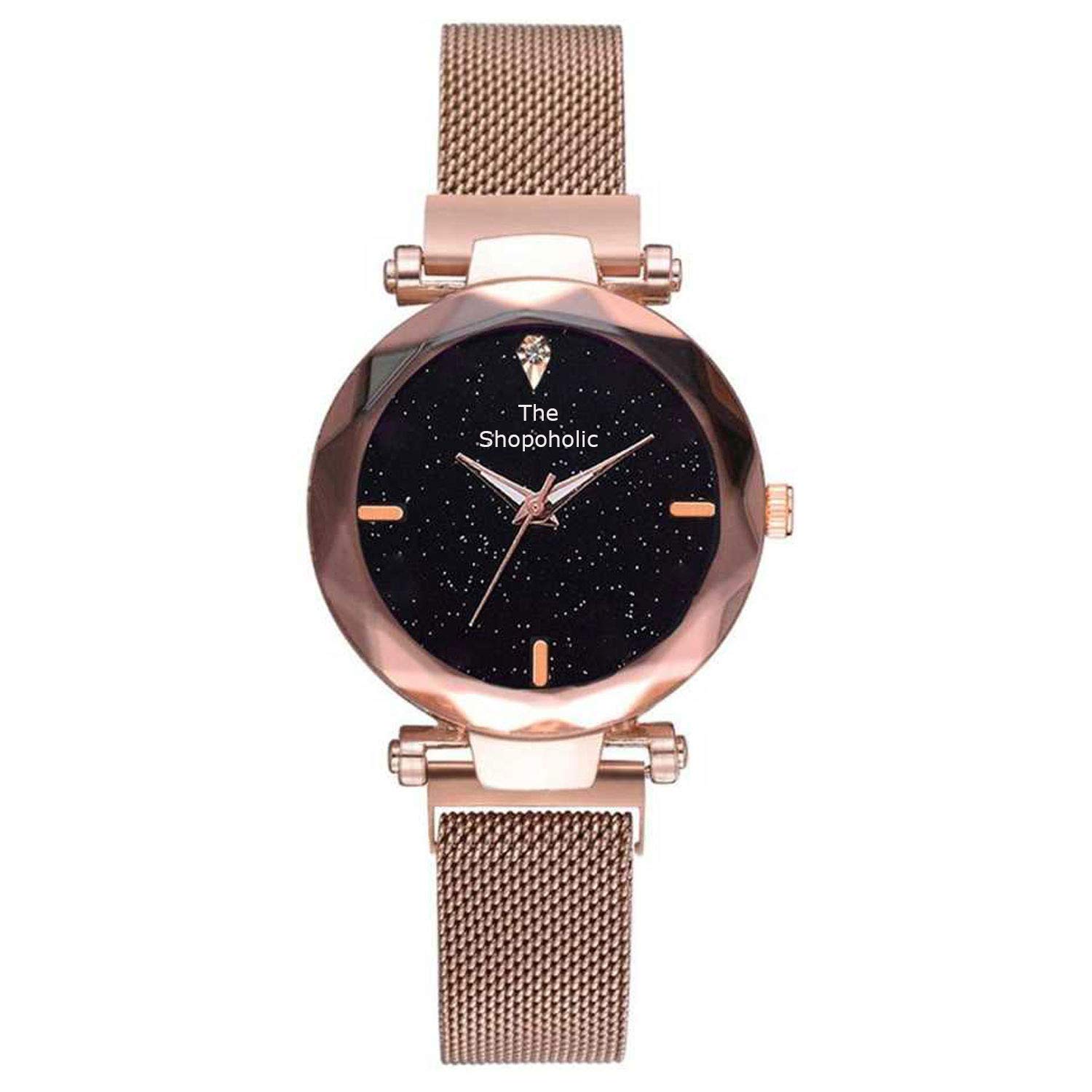 The Shopoholic Analogue Black Dial Rosegold Magnetic Belt Watch for Girls(S-450) (B07T2DDSKZ) Amazon Price History, Amazon Price Tracker