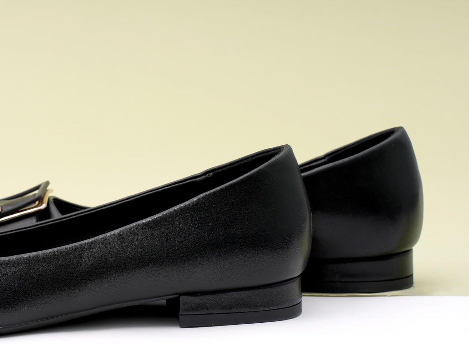 C.Paravano Women's Flats | Pointed Toe Ballet Shoes | Work Shoes for Women | Comfortable Flats(Size 7.5, Black) - Image 5