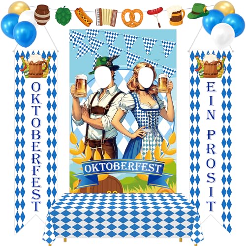 13PCS Oktoberfest Decorations Set: Party Door...