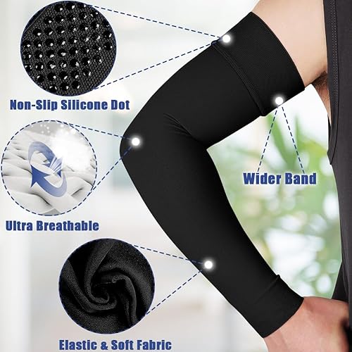 Miniatura 4 de beister Manga de compresión médica para hombres y mujeres (individual), soporte de brazo completo de 20-30 mmHg para aliviar el dolor, linfedema