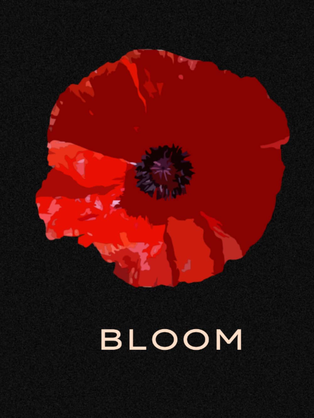 Livre décoratif BLOOM avec couverture rigide et pages lignées pour notes de style