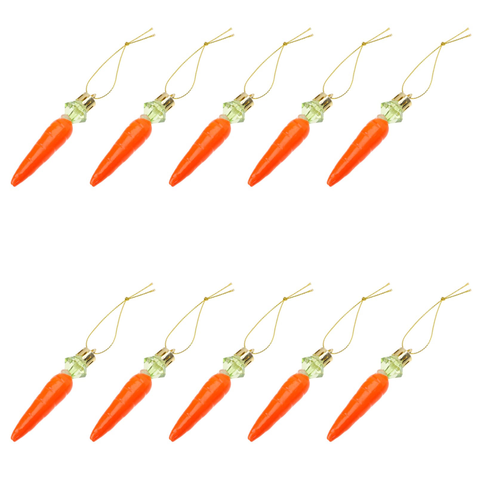 TOPBATHY 72 Pcs Carota Ciondolo Pasqua Decorazioni Appese Carota Decor Festival Per Pasqua Partito Bunny ativa Ornamento Di Natale Coniglio Di Plastica Finta