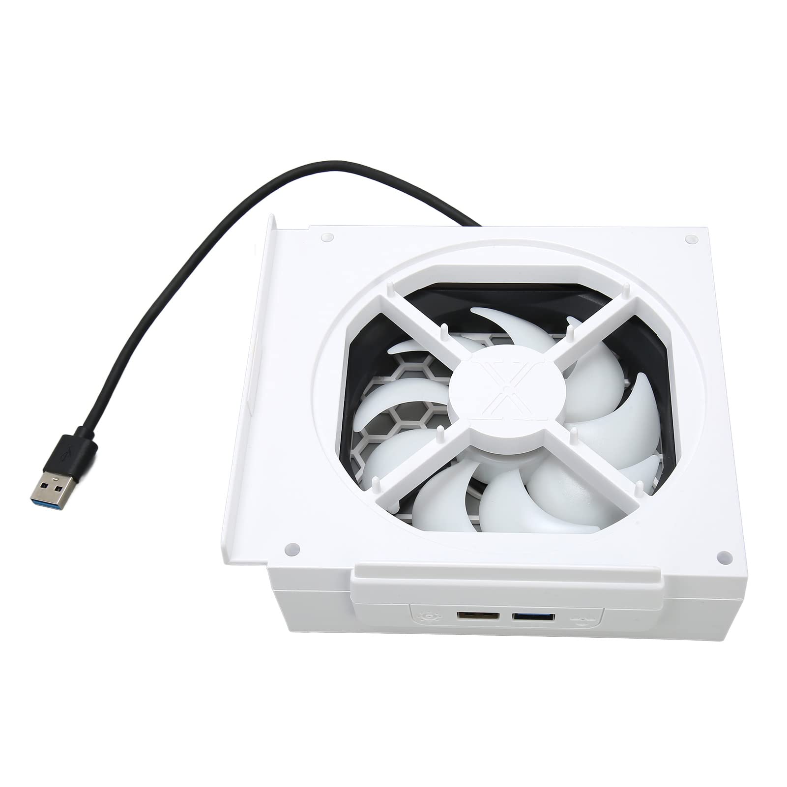 Ouitble Ventola di raffreddamento per console di gioco Ventola di raffreddamento professionale efficiente a basso rumore con striscia luminosa colorata per la serie S Perfetta comp