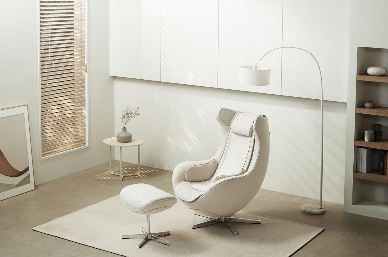 CERAGEM M4 Massage Chair- Elevate Your Wellness M4 Massage Chair: Innovative Design, Abdominal Thermal Massager, and Enhanced Comfort (Beige)