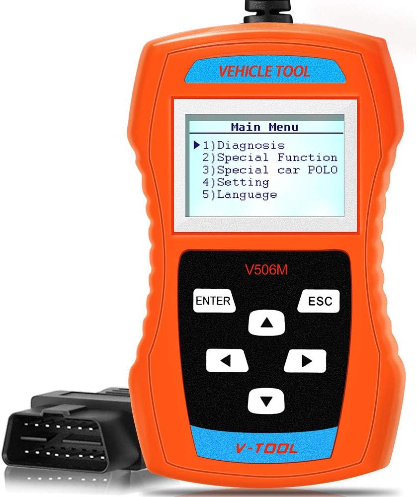 V-A-G 506M Code Reader Vehicle Engine Fault Code Reader Diagnostic Tool Support TP-CANBUS/New UDS Protocol with Resets Oil Service Light Function