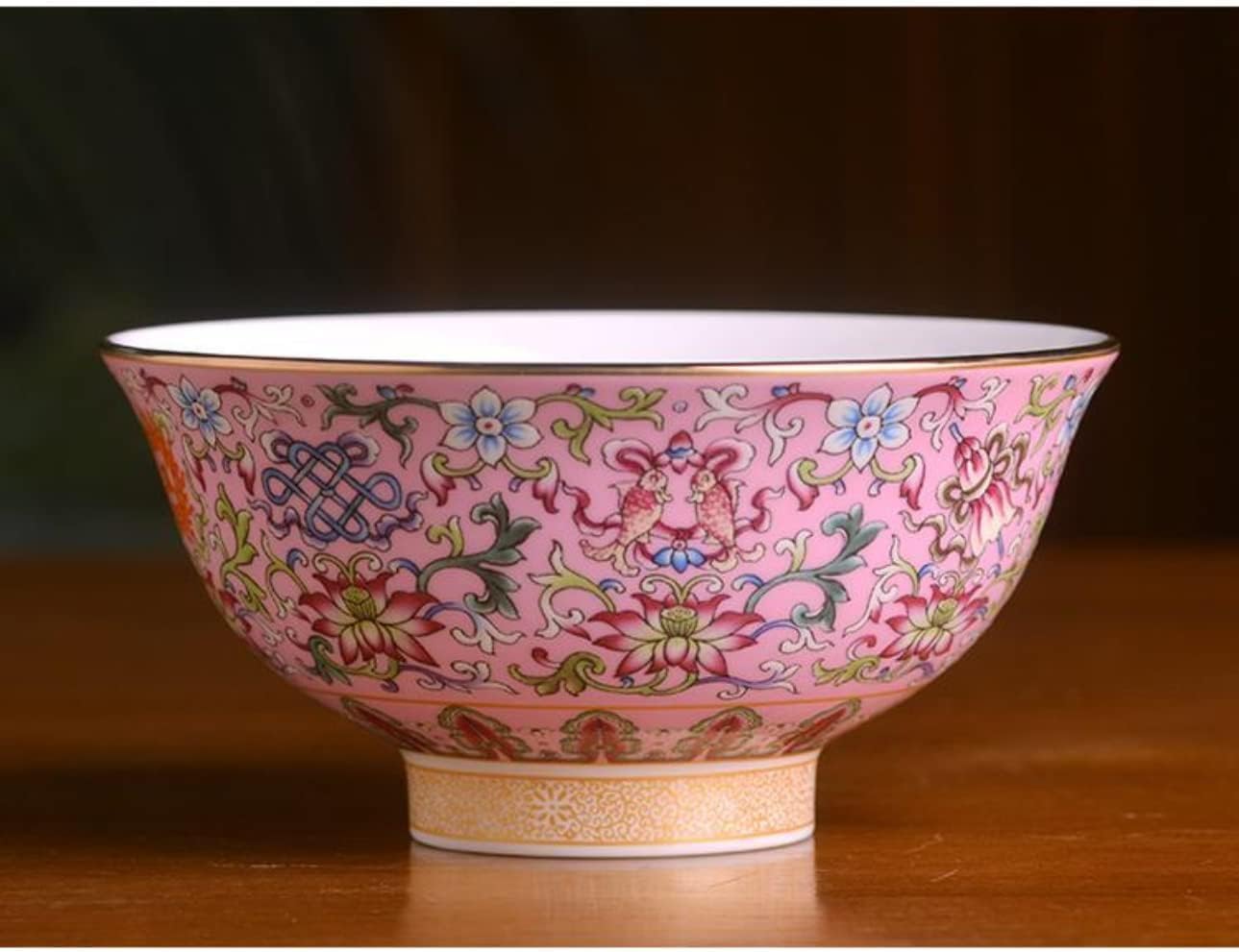 Keramische kom, ramenkom, soepkommen Keramische kom * Chinese oude paleisstijl porseleinen rijstkom, papkom, soepkom 1pc 15,6 cm 6,14 inch Boutique